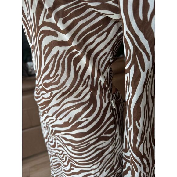 NWT 12th Tribe Animal Print Long Sleeve Mini Dress *Small Flaw* - Picture 8 of 9